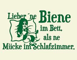 Hangt dat  in de slaapkamer bij de Duitse imker?