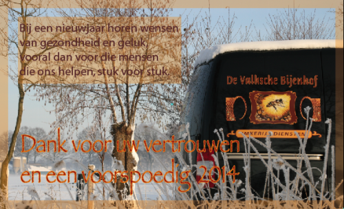 Bijenbestuiving wenst u een voorspoedig 2014