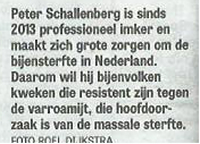Dank Thijs het krantenbericht!