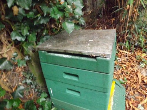 met oude dakplaat spaarkast