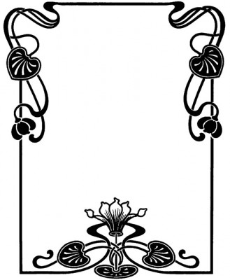 voorbeeld van een omlijsting stijl art nouveau