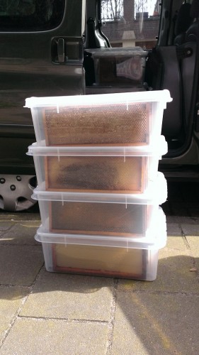 gestapele hema opbergdozen met deksels