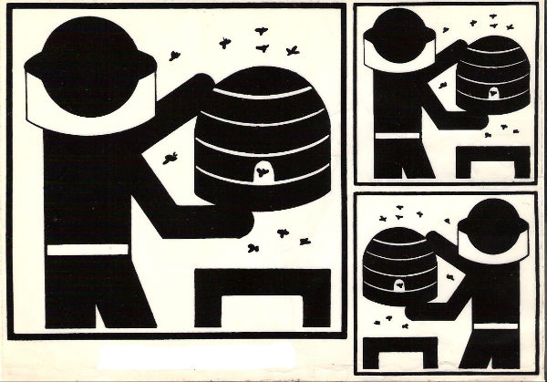 Gestileerd imkerlogo